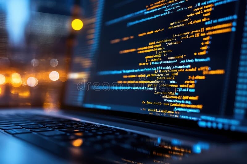 developer,laptop,code,night