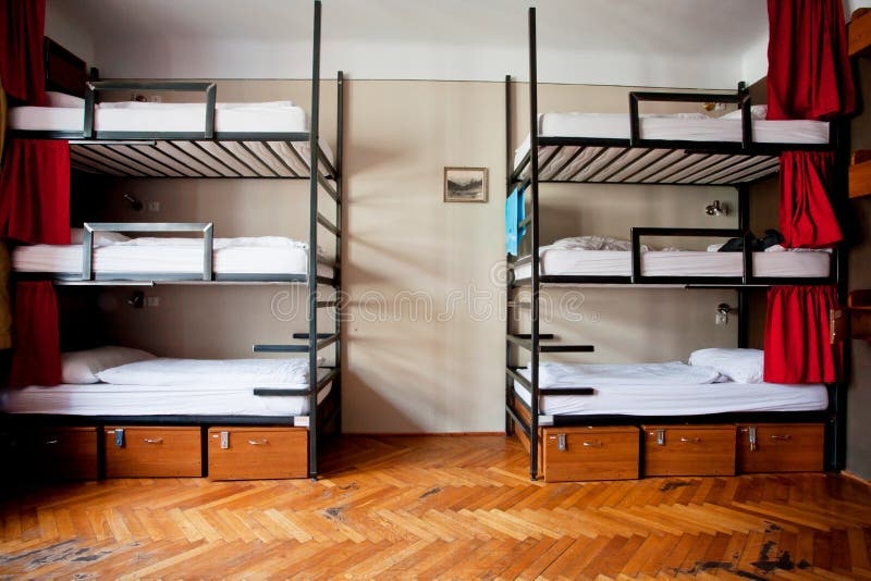 hostel,dormitory,bunk beds,travelers,europe