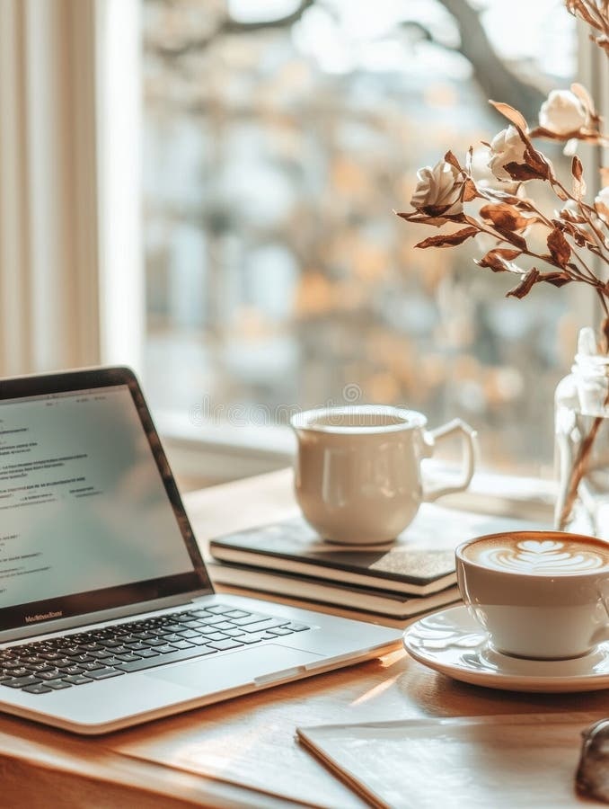 open book, light, cozy atmosphere, coffee cup