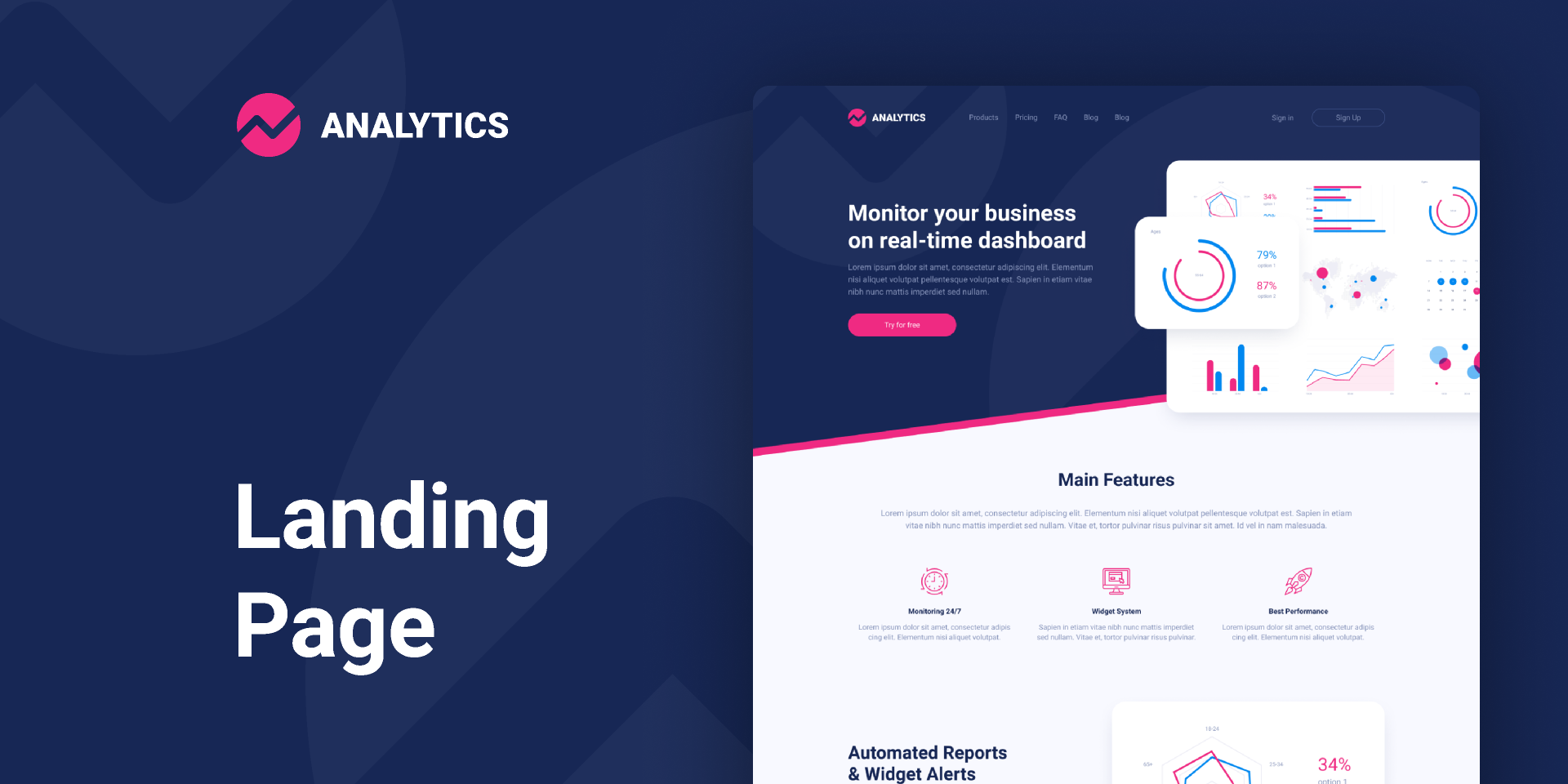 landing page,form,subscription,analytics