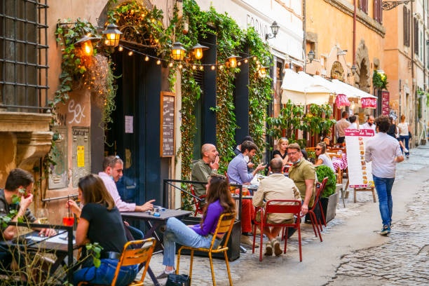 people,street,italy,cafe