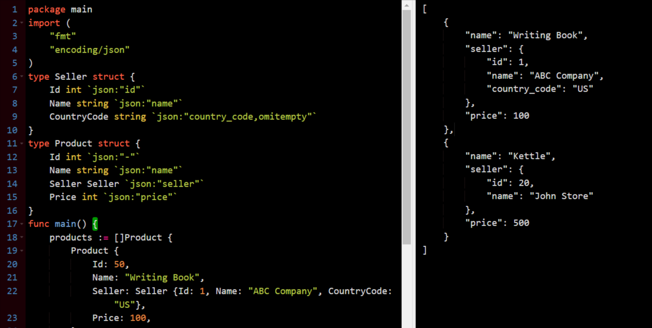code,go,json,marshal,response