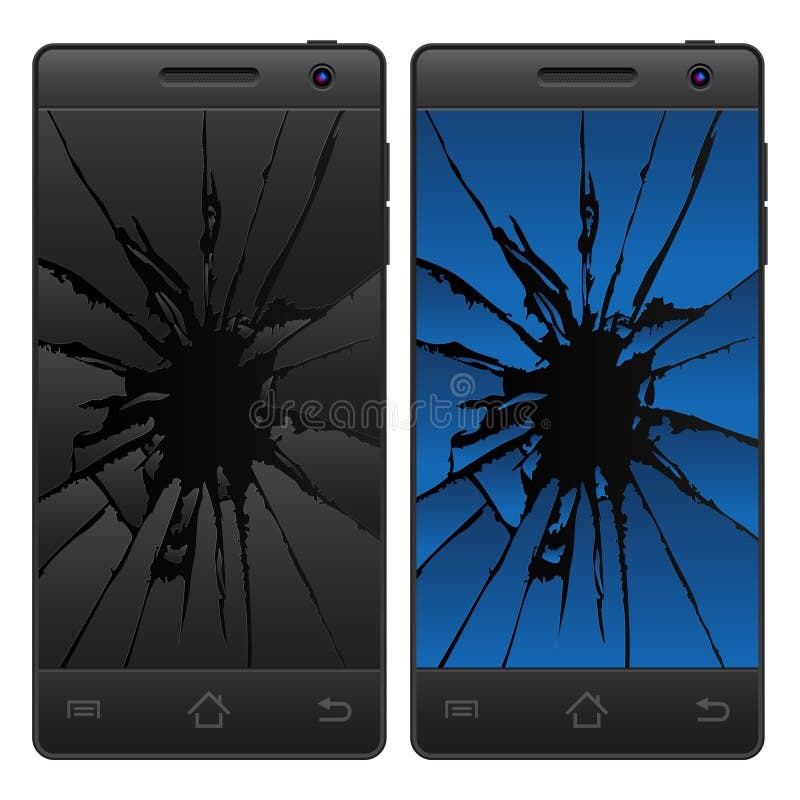 smartphone, broken screen, cracked battery, disappointed