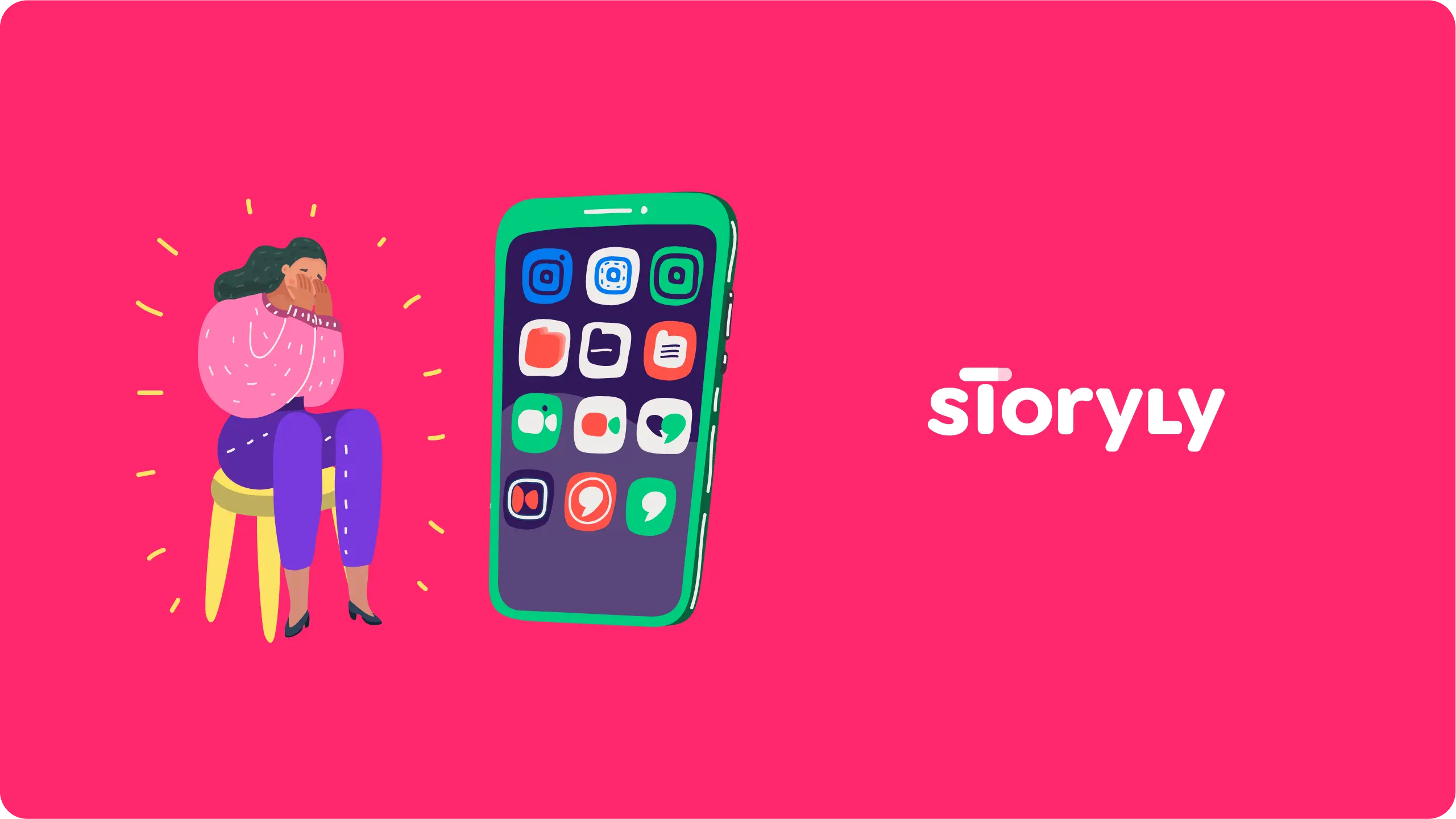 smartphone, app store, lots of apps, notifications, overwhelm