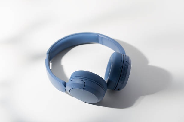 headphones, various colors, studio, product photography