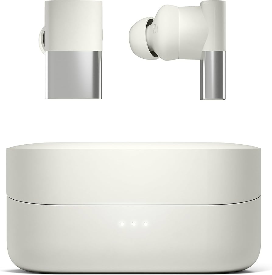 earbuds,wireless,noise cancelling,white