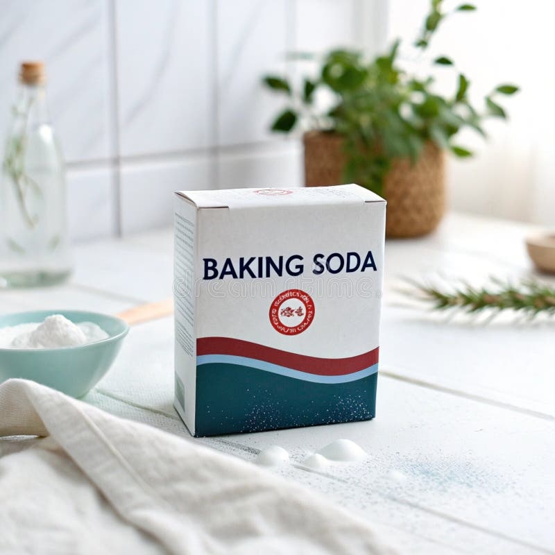 baking soda,open box,white,home