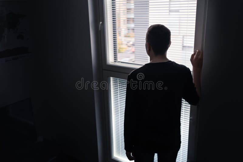 person,sad,isolated,window
