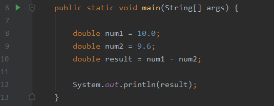 floating point number example showing rounding errors