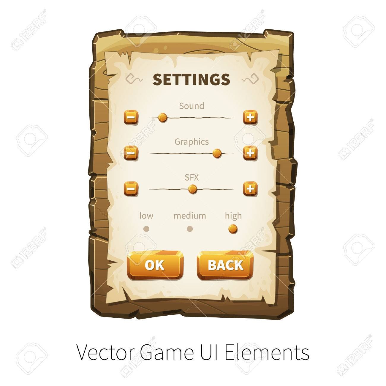 game settings, options, interface, control