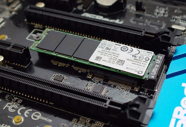 NVMe SSD, PCIe slot, motherboard