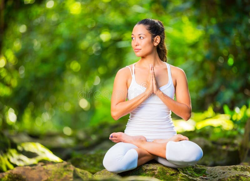 woman, yoga, healthy lifestyle, nature